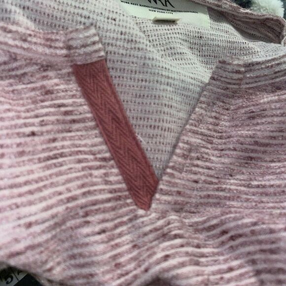 WRK Short Sleeve Tee Shirt Men’s XL Ribbed Textured Linen Blend Mauve - Picture 6 of 6